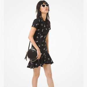 MICHAEL KORS floral embroidered dress